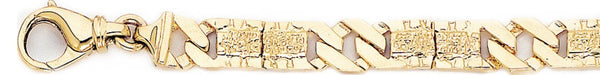 8.7mm Nugget Curb Link Bracelet