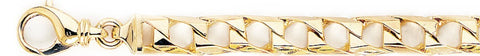 8mm Curb Link Bracelet custom made gold chain